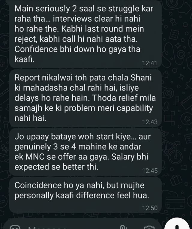 Ajay WhatsApp testimonial